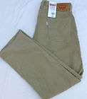 NEW Mens LEVIS 514 Slim Straight legs Jeans   Corduroy Tan Color 