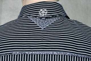 ENGLISH LAUNDRY Scott Weiland mens NEW BOLD white Stripe dress Shirt 