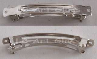 Metal Barrette Clip hardware Attach fused glass  