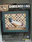   COUNTED CROSS STITCH KIT PATCHWORK ROOSTER 14X11 SEALED USA MADE
