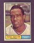 1961 TOPPS 411 TONY TAYLOR NM MT PHILLIES  