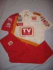 Nascar Winston Race Used Pit Crew Shirt Uniform Lepage TV Guide Roush 