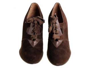   Suede/Leather Oxford Shoes 1930s NIB Sz 6 Air Step/ Brown Bilt  