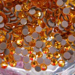 1440 DMC Iron on Hotfix Crystal Rhinestones SS20 Gold  