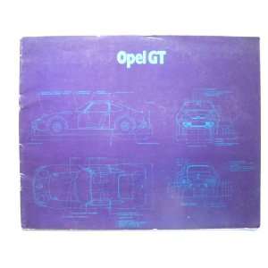Prospekt / brochure   Opel GT (1.9l)   sehr selten  keine 