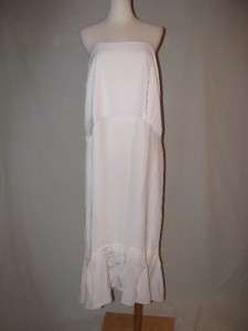   Diane Von Furstenberg Elalia White Dress Silk 10 Beach Wedding  