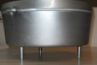   Heavy Cast Aluminum 12 Quart Covered Dutch Oven With Spider Legs