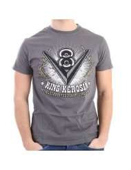 King Kerosin T Shirt Men   V8   Grau