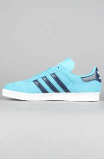 adidas The Gazelle 2 Suede Sneaker in Clear Blue and Dark Indigo 