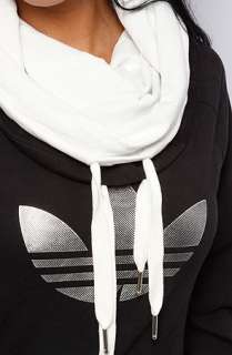 adidas The Sleek Trefoil Hoody in Black  Karmaloop   Global 