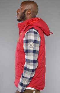 Crooks and Castles The Mens Quilted VestHi Luxe in Scarlet  Karmaloop 