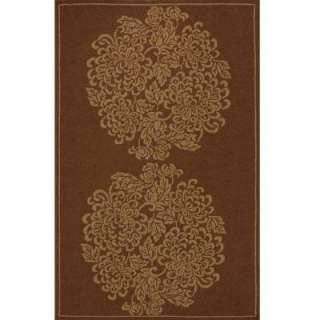Momeni Terrace Blossom Brown 5 Ft. X 8 Ft. All Weather Patio Area Rug 