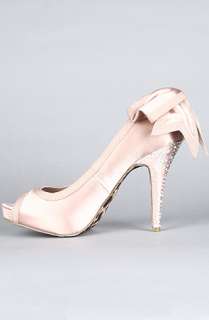 Betsey Johnson The Caseyy R Shoe Shoe in Blush Satin  Karmaloop 