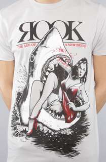 Rook The Shark Attack Tee in Pewter  Karmaloop   Global Concrete 
