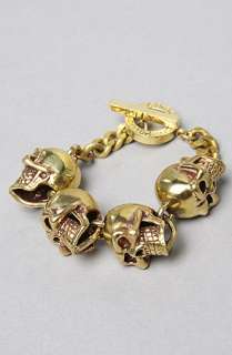   Skeleton Bracelet in Brass  Karmaloop   Global Concrete Culture