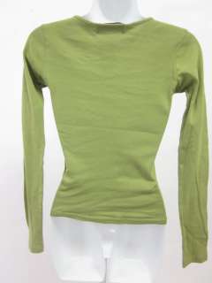 You are bidding on a JUICY COUTURE Green Long Sleeve V Neck Shirt in a 