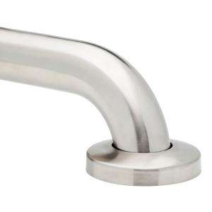No Drilling Required Gripp 18 in. x 1 1/2 in. Grab Bar in Brushed 