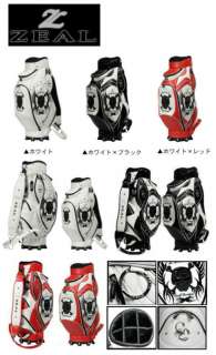 ZEAL JAPAN ENAMEL TYPE SKULL NEW 2011 PRO MODEL CADDY CART BAG ZL 