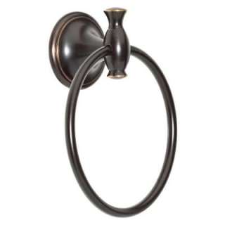 Delta Meridian Towel Ring in Dark Oil Rubbed Bronze 137238 at The Home 