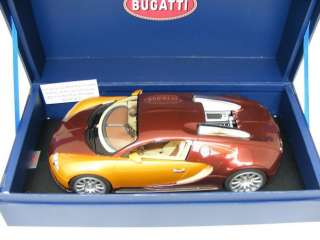 18 MR Collection Bugatti Veyron Burgandy / Gold LeMans Edition Model 