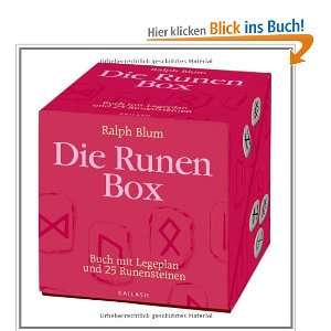   Buch mit 25 Runensteinen und Legeplan  Ralph Blum Bücher