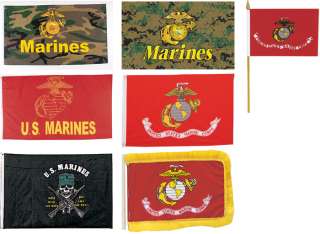 US MARINES USMC Patriotic Military Style Pole FLAGS  