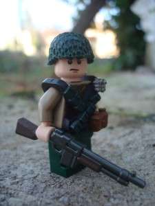 LEGO CUSTOM WW2 MINIFIG U.S. ARMY BAR GUNNER RARE EXCLUSIVE  
