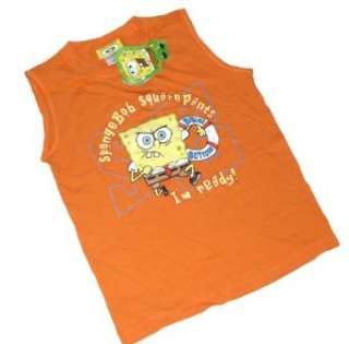 Spongebob Happy Summer T Shirt/ Muskelshirt  orange  