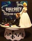 VIDEO GAME CALL OF OF DUTY GROOM WEDDING CAKE TOPPER  