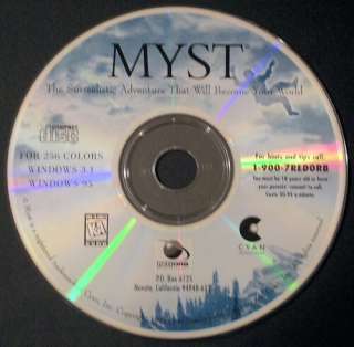   1993 Myst +1Click XP Vista Windows 7 Install 47956182015  