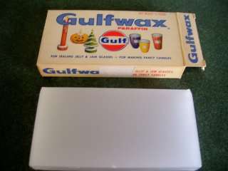 Vintage Gulfwax Paraffin Box with Contents, Old, Unused  