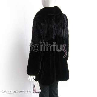 Brand New 100% Real Mink Patch Fur Coat/Jacket/Overcoat  