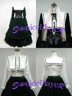 Rosen maiden suiseiseki Gothic dress cosplay costume  