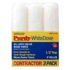 Purdy White Dove 9 in. x 1/2 in. Dralon Roller Covers (3 Pack)