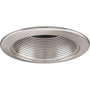 Progress Lighting 4 In. Brushed Nickel Baffle Trim P8044 09 at The 