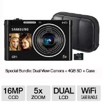 Samsung F EC DV300FBPB Point & Shoot Digital Camera   16MP, 5x Optical 