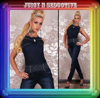 Sexy Overall Jumpsuit JEANS LOOK♥ XS/S/M/L  