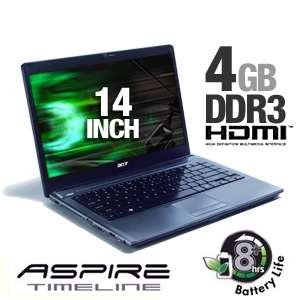 Acer TImeline AS4810T 8480 Refurbished Notebook PC   Intel Core 2 Solo 