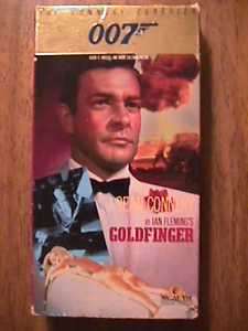James Bond 007 Goldfinger VHS Sean Connery V4  
