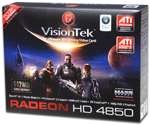 Visiontek Radeon HD 4850 Video Card   512MB GDDR3, PCI Express 2.0 