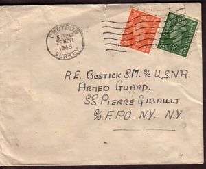 WWII cover Croydon Liberty ship SS Pierre Gibault mined  