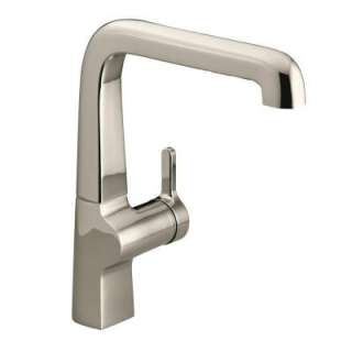 Evoke Single Hole 1 Handle Low Arc Kitchen Faucet in Vibrant Polished 