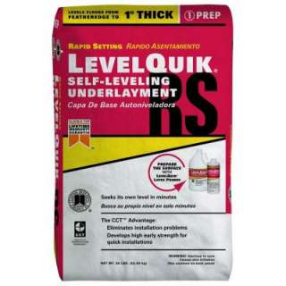   ProductsLevelQuik RS 50 lb. Rapid Setting Self Leveling Underlayment
