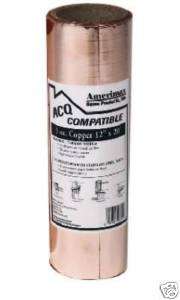 Amerimax 8506712 12x20 3OZ Laminated Copper Flashing  