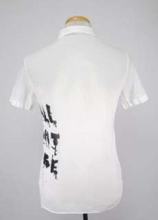 Authentic $290 John Galliano Striped Casual Shirt US S EU 48  