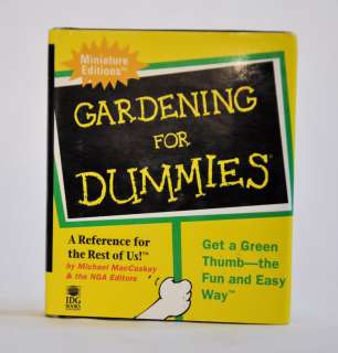   Press Gardening For Dummies Mini Miniature Book 9780762406340  