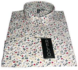   Pattern Casual Mens Shirt Cool Classic Mod Vintage Design   Relco