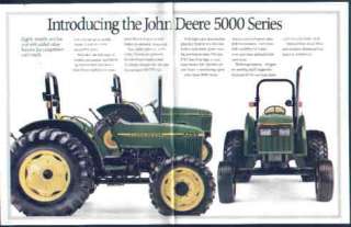 John Deere 5200 5300 5400 Tractor Brochure 1992  