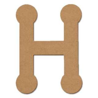   Craft MIllworks 8 In. MDF Bubble Letter (H) 47259 