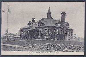 1900s Stamford, CT postcard Glenbrook School  